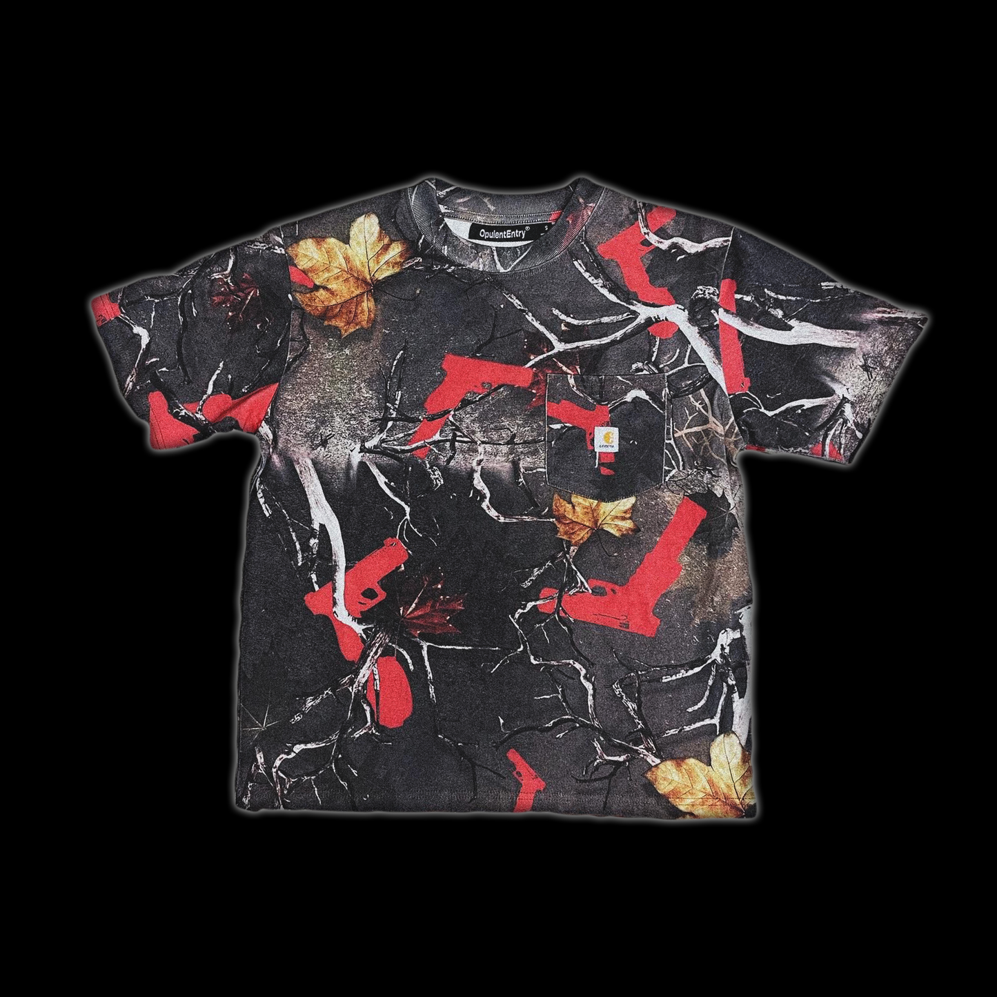 Throwaway Camo Tee Red